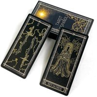 Spanish Tarot Deck 78pcs Cards Predictive Divination Board Game,Holiday Game Camping Game Family Gathering Cards Game