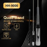 HH-9000 Antenna Quad Band Car Mobile Radio Antenna SL16-Male 29.6/50.5/144/435MHz for TYT TH-9800 QYT KT-8900D KT-7900D Radios