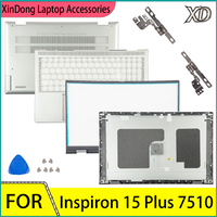 For Inspiron 15 Plus 7510 Laptop Parts LCD top Cover/Screen back cover/ frame bezel/Palm rest case bottom shell/Hinges
