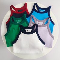 Women's Stylish Color-Block Sports Bra & One-Piece Yoga Tank Top - Shockproof for Running & Training, Outer-Wearable with Stylis