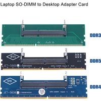 **DDR3 DDR4 DDR5 Laptop SO-DIMM to Desktop Adapter Card Converter Memory RAM Connector Adapter