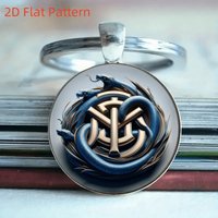 Milan FC badge keychain with a football design. This iron ornament is perfect for bags, cars, or as a gift for sports lovers.