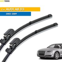 For Audi A8 D3 2002 2003 2004 2005 2006 2007 2008 2009 Wipers Front Wiper Blades Windshield Windscreen Window Brushes 24"+23"