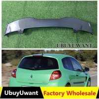 Rear Roof Wing For Renault Clio 3 rs sport Lip Spoiler 2006 2007 2008 2009 2010 2011 2012 ABS Plastic Carbon Look CLIO Top Wing