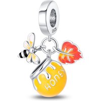 925 Sterling Silver Charms Bead Autumn Maple Sugar Dangle Fit Original Bracelet DIY Women Jewelry Gift