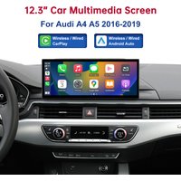 Touch Display For Audi A4 A5 B9 2016-2019 Road Top 12.3 Inch Multimedia Player Andriod Auto LinkGPS Carplay Screen Car Play