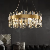 Luxury LED Crystal Pendant Lights Home Living Dining Room Lighting Decorate Lustre Villa Hotel Bar Ceiling Chandeliers Fixtures