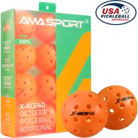 AMASPORT Pickleball Balls X-ACE40 Precision Molded Holes Multicolor High Quality Padel Balls For Professional Competition Grade