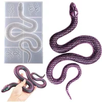 New Mirror Silicone Mold for Resin DIY Crystal Epoxy Resin Mold Large Snake Handmade Pottery Mould
