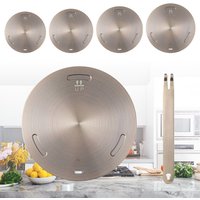 Kitchen Induction Cooker Heat Conduction Plate Stainless Steel Heat Diffuser Ring Plate Induction Cooker Stove Protector