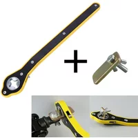 Car Jack & Ratchet Wrench - Labor-Saving Scissor Jack Tool with Lug Nut Socket, Tire Lift for Garage/Roadside (Heavy Duty)