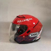 Casque Jet Shoei J-Cruise II 6 TC-1, casque ouvert 3/4, pour hommes et femmes, double visière, style rétro, pour scooter et moto, demi-casques