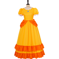 Super Daisy Cosplay Costume Women Japanese Game Princess Dress Halloween Carnival Stage Masquerade Party Fancy Dress