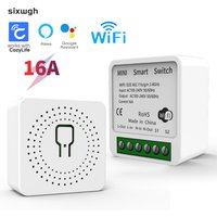 16A WiFi Smart Switch Circuit Breaker with Timer support CozyLife APP Compatible with Alexa Google Home Voice Control