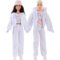 Fashion Couple Lover Clothes Sports Wear Kids Toys Miniature Doll Accessories Dress Things For Ken DIY Girl Pretend Play Game