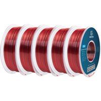 Geeetech 5KG Zweifarbiges BiColor Seide PLA Filament, 3D-Filament 1,75 mm Spule (+/-0,03mm) Vakuumverpackung