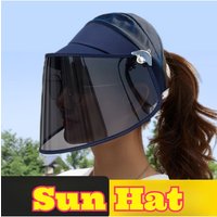 AliExpress ORA-SOURCE Women Sun Hat Protection Full Face Cover Sun Shade Hat Breathable Face Mask Outdoor Electric Bike Riding Post Surgery Recovery