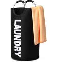 KONO Foldable Large Capacity Laundry Basket, 600D Oxford Waterproof Lightweight Storage Hamper for Home & Travel