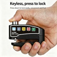 AliExpress NONE Motorcycle Alarm Disc Lock Anti Theft 110dB Waterproof Motorcycle Disc Brake Lock Aluminum Alloy for Scooter Bike Motor Parts