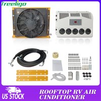 Treeligo 12V Truck Air Conditioner Electric Car Parking AC Split AC Unit Fit For Tractors Motorhome Camper Van RV Truck New