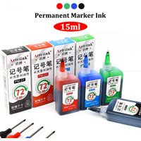 4color 15ml Marker Refill Ink,Oily Quick-Drying Waterproof And Non-Fading,Non-Erasable Markers Ink Refill,A Duration of 72 Hours