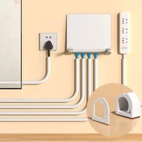 1PC 1/2/3/5m TV Cable Management Cord Hider Cord Organizer Raceway Kit System Covers Cables PVC Trunking Channel Cable Sleeves