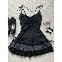 Punk Sexy Summer Dark T shirt Women Clothes Crop Top Lace Casual Korea Cotton Boby Tees Girl Graphic Tee 90s Aesthetic Y2k Tops