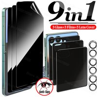 Privacy Hydrogel Film Screen Protector for Samsung Galaxy Z Flip 7 6 AntiSpy Back Tempered Glass Lens Cover for Z Flip7 FE Flip6