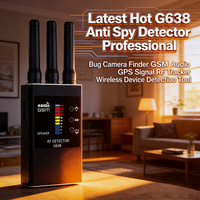 Portable G638 Professional Anti Spy Wireless RF Signal Detector, Hidden Camera Scanner, GPS Tracker, GSM Bug Finders