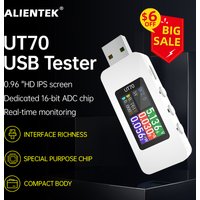 UT70 USB Tester Digital Voltmeter Ammeter Capacity Measurement Waveform Display Electrician TYPE-C Fast Charge Detection Trigger