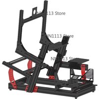 Professional All-Aluminum Alloy Racing Simulator Sim Rig with Steering Wheel Chair Seat Bracket And Pedals for Gaming Machine