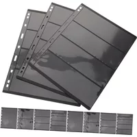10 Pcs for Collection Philatelic Cards Loose-leaf Stamps, Banknotes and Coins Storage Loose-leaf Coin Collection Storage Book