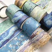 5m Van Gogh oil Paintings Washi Tape Student Stationery Decorative Supplies Gift Envelopes Decorative Tape