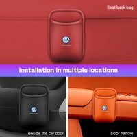 leather car door water cup holder backrest drinks box For VW id3 id4 R Polo Golf Passat Tiguan Arteon Touareg Taigo Caddy Jetta