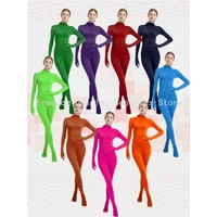 Adult Full Body Zentai Suit kids lady 3-18 years Spandex Second Skin Tight Suits Halloween Party Cosplay Costume Solid Color