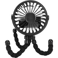 AliExpress raugee Mini Clip Fan Portable Stroller Fan Smart Octopus Fan Handheld Fan 360° Rotate Bike Car Tripod Fan Rechargeable Clip Fan