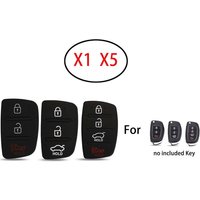 jingyuqin X1 X5 Replacement Rubber Pad 3/4 Buttons Flip Car Remote Key Shell For Hyundai I30 IX35 Kia K2 K5 Key Cover Case