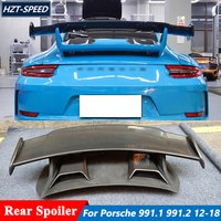 GT3 Style Unpainted FRP Carbon Fiber Material Trunk Wing Rear Spoiler For Porsche 911 991.1 991.2 Tuning 2012-2018