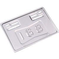AliExpress SHIDWJ 1/2PCS Stainless Steel Motorcycle License Plate Frame Electric Vehicle Battery Carriage Bicycle License Plate Holder Auto Parts