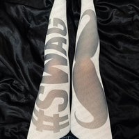 Fashionable and chic print Y2K style tight punk white fashionable pantyhose gothic loli cute casual socks emotional girl retro