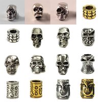 1pc Jewelry Braided Parts Paracord Bracelet Accessories Paracord Beads Knife Lanyards Decoration Metal Charms Skull