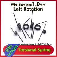 Wire Diameter 1.0mm Left rotation Torsion Spring 65Mn Spring steel V-shaped Spring Reset Small Torsion Spring Customized 20pcs