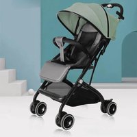 Portable Foldable Baby Stroller Multifunctional Children's Stroller Removable and Washable Lightweight Four-wheel Baby Stroller