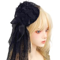 Cosplay Lolita headdress gothic dark wild lo elegant hat small hat headdress hair accessories