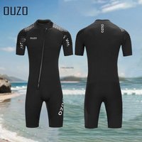 Women Men Short Sleeve Wetsuit 3mm Neoprene Full Body Wetsuit For Swim Surfing Snorkeling Spearfishing Sailing Water