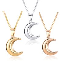 Cremation Jewelry for Ashes Moon Urn Necklace Stainless Steel Memorial Lockets Keepsakes Jewelry for Ashes Pendant - Fill Kit
