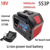 100% Original 18V 18Ah ProCORE Rechargeable Battery for Bosch cordless tools BAT618 GBA18V80 21700 high power 5C power battery