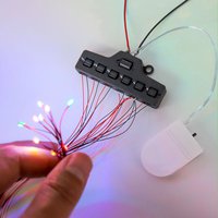 Mini Quick Splitter DIY Railway Train 3/6 Port Sharing Box Model Paralleler LED Light Shunt Wire Connector DC Lamp Material 1PCS