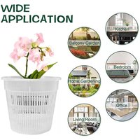 11/14/16/19cm Mesh Pot Root Control Transparent Flowerpot for Flower Breathable Growth Container Drainage Hole Orchid Pot