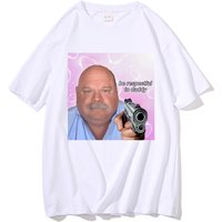 Bertram Be Respectful To Daddy Graphic Print T Shirt Vintage Casual Fashion Short Sleeve Plus Size T Shirt Women